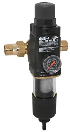 Judo GUBI-E 1 Rückspül-Schutzfilter mit Druckminderer Hauswasserstation Filter, Edelstahl