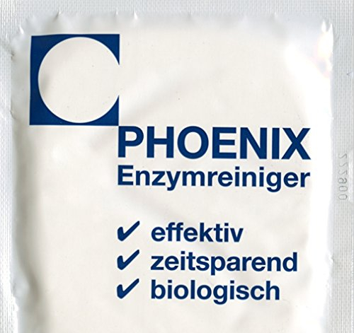 Phoenix - Detergente enzimatico per tappeti, 1 x 20 g, sacchetto sigillante, 1,0-1,5 litri, per la pulizia di tappeti