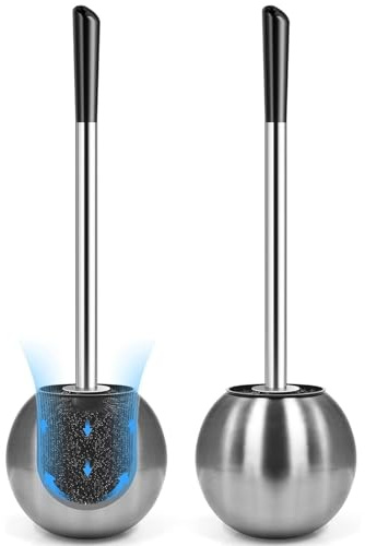 LUWIN Toilet Brush and Holder 304 Stainless Steel-2 Pack