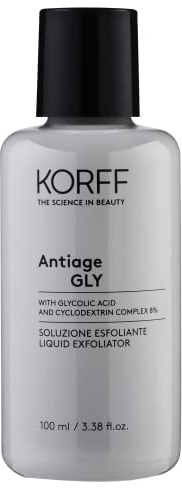 Korff Antiage Gly Peeling-Lösung, mit einem Glykolsäure-Komplex, fördert die Hauterneuerung, für alle Hauttypen, Packung 100 ml