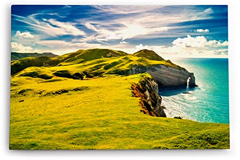 Paul Sinus Wandbild 120x80cm Insel in Irland Küste Landschaft Meer Klippen
