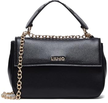 Liu Jo Jorah - Borsa a tracolla M 23 cm, Nero, Einheitsgröße
