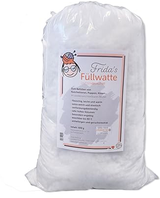 Frida's Wollhaus 500 g Füllwatte Füllung Kissen Stopfwatte Füllmaterial Bastelwatte