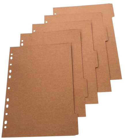 HONMEET 4 Ordnerteiler Für Ordner A4-teiler Loseblatt-seitenmarkierungen Gelochte Ordnerteiler