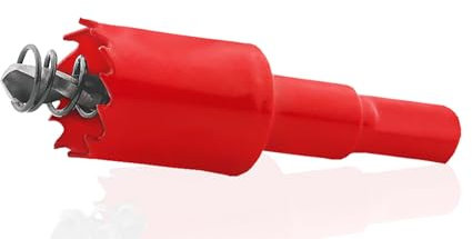 Punta a Tazza Universale Bimetallica Sega a Tazza da 22 mm Sega a Tazza Circolare HSS M42 con Albero Triangolare per Legno PVC Alluminio Inossidabile Metallo