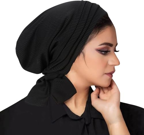 Hopftuch Damen, Kopftuch Damen Hijab Turban Undercap Islamische Muslimische Unterschal Hijab Slouch Beanie Turban Mütze Arabisch Dubai Middle East Muslim Unter Schal Kopftücher Unterkappe