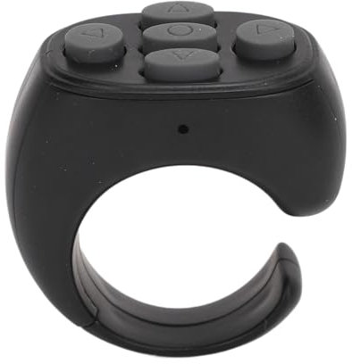 -Fernbedienungs -Seite Turner für App Phone EBook Reader mit Magnetischer Ladungskoffer Kamera -Fernbedienung für Selfie -Videoaufzeichnungen (Black)