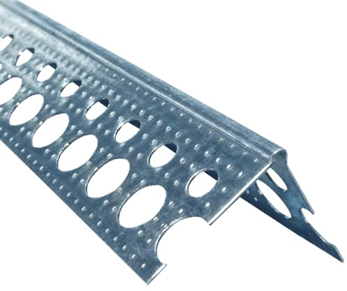 doitBau Alu Kantenprofil Kantenschutz 90° Eckwinkel, angeraut, 24 x 24 mm, 0,45 mm, 50 Stäbe je 2,5 m, 125 m gesamt, für Trockenbau und Putzarbeiten