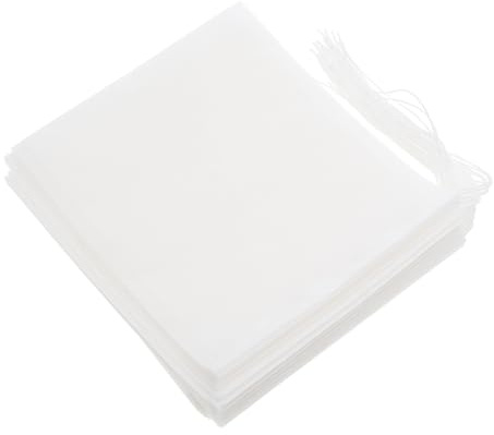 VICASKY 100 pezzi Sacchetti Usa e Getta per Tè Sfuso con Scomparti Filtri per Tisane e Erbe Aromatiche Bustine Filtro per Infusione e Facile Rimozione