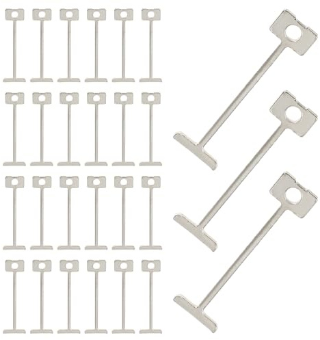 Kisangel Niveleur Carrelage 100 Pièces Goupille de Nivellement en Acier Réutilisable 1,5 Mm pour Carrelage Céramique Accessoires de Pose Rénovation Sol