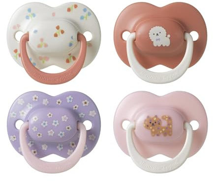 Tommee Tippee Ciuccio Ultimate Fit, 6-18 mesi, confezione da 4, tettarella ortodontica per neonati, design simmetrico, in silicone privo di BPA, collezione Club House