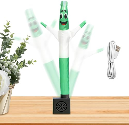 Protoence Aufblasbare Wackelfigur - 50 cm Große Winkelfigur mit Wackelarmen - Schüttelnder Körperröhrenmann Mit Gebläse | Für Außen, Innen, Gewerbe, Laden, Zuhause,