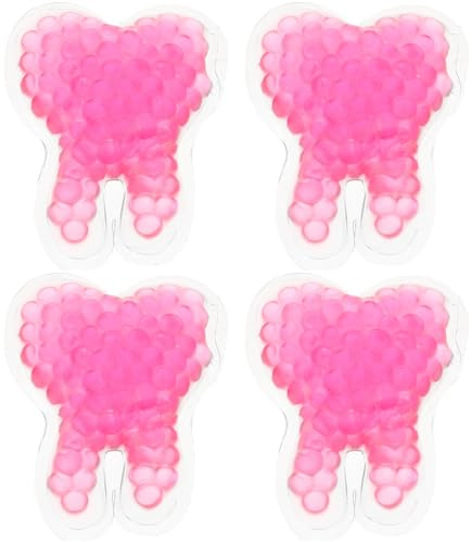 ibasenice Pack De Glace Pour Dents 4Pièces Gel Réutilisable En PVC Pour Santé Dentaire Réchauffement Et Refroidissement Contours Dentaires