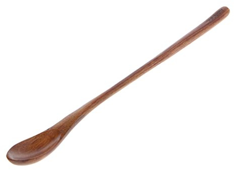 YFairy Cuillère en Bois Naturel avec Manche Long