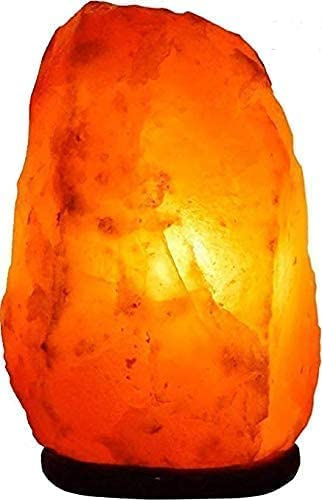 Leeray Himalayan Salt Lamps 3-4KG, Stress Relief, Air Purifier, Pink, Orange, Red, USB, Touch Switch, Tabletop, Rustic Decor