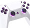 eXtremeRate 9 Modi 7 Farben DTF V3 LED Kit für ps5 Controller Ersatz Leuchttaste D-Pad Thumbsticks Share-/PS-Taste Richtungstasten LED Knöpfe Zubehör für ps5 BDM-010&020-Klassik Symboltaste-Schwarz