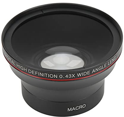 Sxhlseller Photo Professional HD Wide Angle Lens,52mm 0.43X Wide Angle Lens,Portable Optical Glass Camera Lens with Macro Lens for Landscape Photography