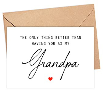 The Only Thing Better Than Having You As My Grandpa ...Is Our Baby Having You For A Great Grandpa - Pregnancy Announcement Greeting Card - Grandpa Card - We're Pregnant Card - Father's Day Gift