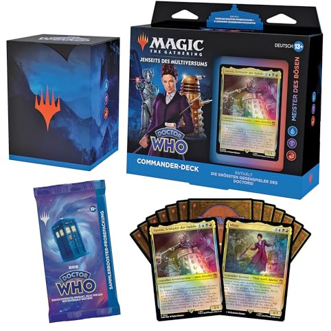 Magic: The Gathering- Doctor Who Commander Deck 1 (Deutsche Version) Das zusammentreffen, Multicolor (Wizards of The Coast D23651000)