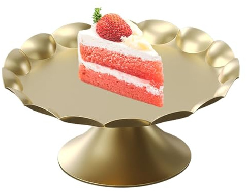 Plateau à dessert, présentoir à dessert, présentoir à gâteaux en métal doré, décoration de table pour servir des biscuits, assiettes pour mariage, anniversaire, fête, cravate