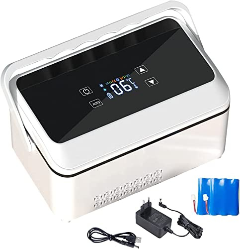 Porta Insulina Termico Da Viaggio Frigorifero portatile per insulina Custodia da viaggio per dispositivo di raffreddamento per insulina Contenitore refrigerato per insulina Display a LED 2-8