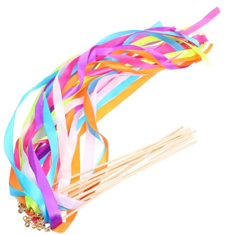 Garneck 10 Stücke Hochzeit Fee Sticks Bunte Band Sticks Für Hochzeit Partei Liefert Zufällige Farbe