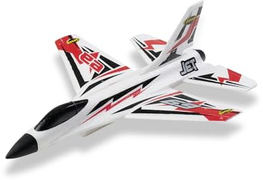 Carson 500504024 Wurfgleiter Jet - Wurfgleiter, 100% flugfertig, Segelflugzeug zum Werfen, Fast unzerstörbar, Perfekte Flugeigenschaften,aus Styropor