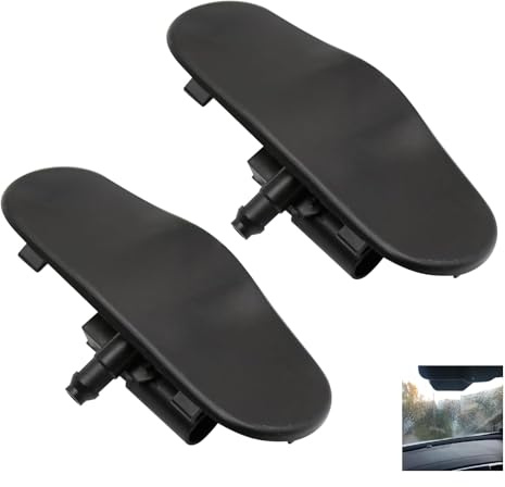 Yuiturt 2-tlg. Scheibenwaschdüsen für Audi (A3/A4/A5/A6/A7/A8/Q3/Q5/Q7/TT), langlebige Scheibenwaschdüsen-Nebelstrahldüse, einfache Installation, 4G8988987/4GD955987