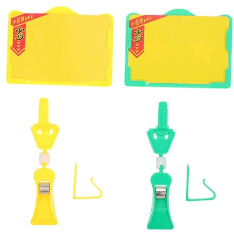 SHINEOFI 2stücke Teiliges Preisschildhalter Bunte Preisauszeichner Clips Für Supermarkt Obst Kuchen Marktausstattung Praktische Preisschildzeichenhalter