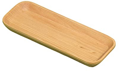 CIYODO Mini Vassoio Legno Naturale Forma Creativa Piatto Rettangolare Piccolo Per Snack Cibo Dessert Frutta Portata Sushi