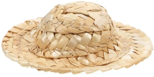 HORIALENCE Kleiner Strohhut Bastelset 10cm Für Kindergartenkinder Mit Malvorlage Und Partydekoration