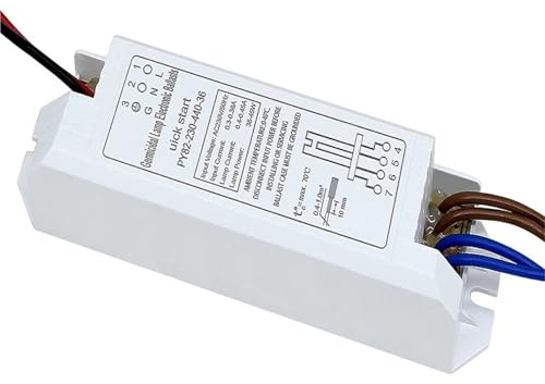 NZBZKKNBCP Ballasts électroniques universels for tubes de lampe UV 4-18 W, 24 W, 36 W, 55 W, lampes germicides ultraviolettes, lampes de stérilisation UVC AC220 V ballast(55W)