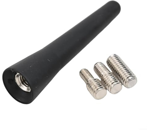 2 5 Zoll Autoantenne mit Schrauben für FM AM Radios Ersatz kurze Antenne für Autos Fahrzeug Radio Signal Kunststoff 6 5 cm Länge