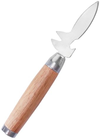 LIFKOME Coltello Apri Ostriche in Acciaio Inossidabile Resistente Strumento Professionale per Aprire Crostacei e Molluschi Utensile Compatto e Leggero per Uso Domestico e Ristoranti