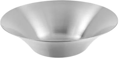 HLDKGDZF Plato de pasta acero inoxidable, tazón for fideos ramen, plato hondo comercial con aislamiento térmico, for verduras y frutas, for(21CM Silver)