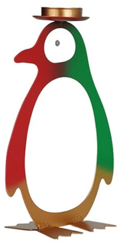 Soporte para Velitas - Soporte Decorativo con Pingüino De Pie | Portavelas Decorativos para Hogar,para Navidad Acción De Gracias Bodas Hogar Dormitorio Chimenea Mesa Cena Romántica