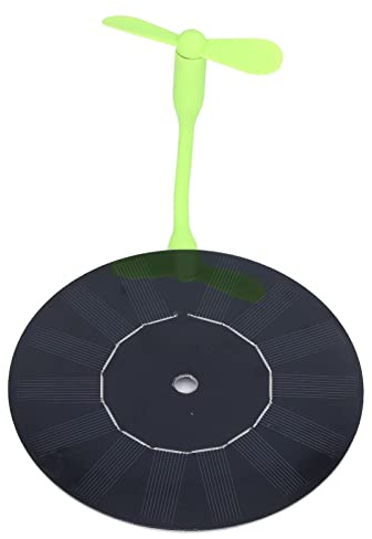 Chrees USB Solar Powered Car Fan 5W Small USB Car Ventilator Solar Panel Vent Fan with Monocrystalline Silicone for Air Circulation in