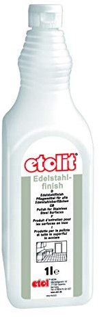 Etolit Edelstahlfinish, Edelstahl Finish, 1 FL. zu 1 L, Pflegemittel für alle Edelstahloberflächen