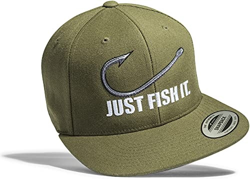 Baddery Anglerhut : Fish it - Angeln Cap Herren - Angler Geschenke für Männer - Mütze Angelzubehör (One Size)