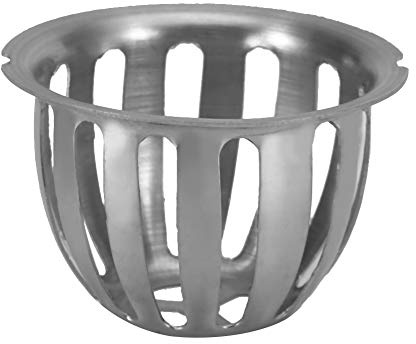 Fdit Il Filtro in Acciaio Inossidabile 2 Pezzi Ferma i Semi delle Foglie e Altri scarichi a Pavimento della grondaia dei detriti per Il Balcone del Giardino(75MM)
