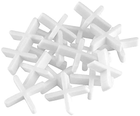 TILERS CHOICE™ 3mm Tile Spacers – 250 Pack | Precision Cross Spacers for Wall & Floor Tiles | Uniform Grout Gaps | Reusable Plastic Tiling Tools | White