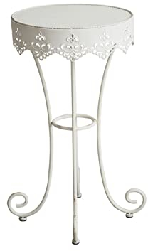 TOMYEUS Table Basse Design Simple Table d'appoint de Luxe légère Rond Table Basse Mode Petite Table Ronde Salon Chambre à Coucher Balcon Meubles, Fer à Repasser Table d'appoint Minimaliste pour Salon