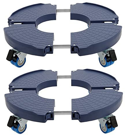 W B D WEIBIDA Pflanzenwagen mit Rädern, 2er-Pack, hochbelastbar, Größe verstellbar