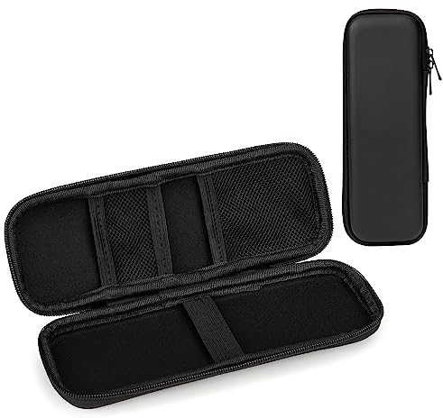 HOLEMZ Reiseetui Zahnbürste Elektrische Tragtasche für Zahnbürste Tragbare Schwarz Zubehör Hart Hülle mit Netztasche Aufbewahrung Hartschalen Kompatibel für die Meisten Zahnbürsten