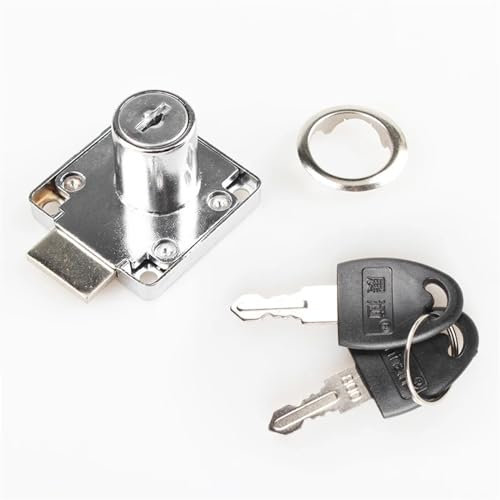 Schrank Schublade Schloss 22 32 38mm for Gym Spind Schule Schreibtisch Briefkasten DIY Möbel Hardware MMS385 A 1pcs (Color : 20mm Keyed Different)