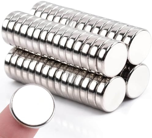 Neodym Magnete Extra Stark, 12mm x 2mm Round Magnete Stark, Magneten Starker Halt Kühlschrank Magnet e, Stark Magnet e zum Basteln, Kleine Magneten für Whiteboard, Magnettafel, Büro, Fotos, 42 Stück
