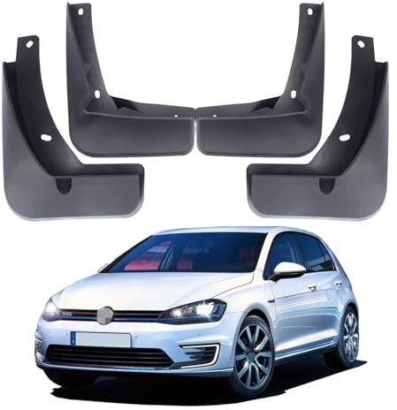 ITETONE Paraspruzzi per Auto per Volkswagen Golf Mk7 GTE Paraspruzzi Flap VW Golf 7 GTE Parafanghi Anteriori Posteriori 4 Pezzi 2013 2014 2015 2016