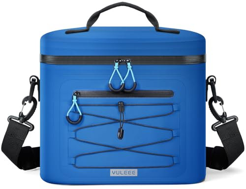 YULEEE Kühltasche 24L Groß – Isolierte Kühlbox mit Auslaufsicher, Wasserdicht, Tragbare Cooler Bag für Camping, Picknick, Strand, Familie, Blau