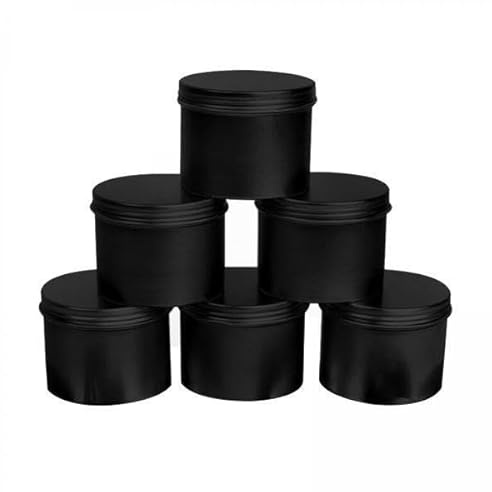 FashionCha Boîtes de Thé de 150ml, 2x6 Pièces, Scellées, Réutilisables, Rechargeables, pour La Fabrication de Bougies, Bonbons de Voyage