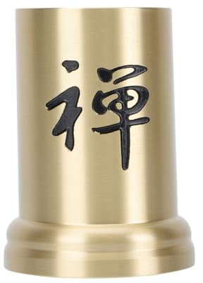 Alipis 1stk Aufbewahrung Zylinder Aus Reinem Kupfer Diffusor Tee Becher Kessel Wärmer Sieb Schüssel Reisebecher Mit Tee-Ei Whiskey Holzkohlebrenner Deckel Tülle Flasche Teelöffel Golden